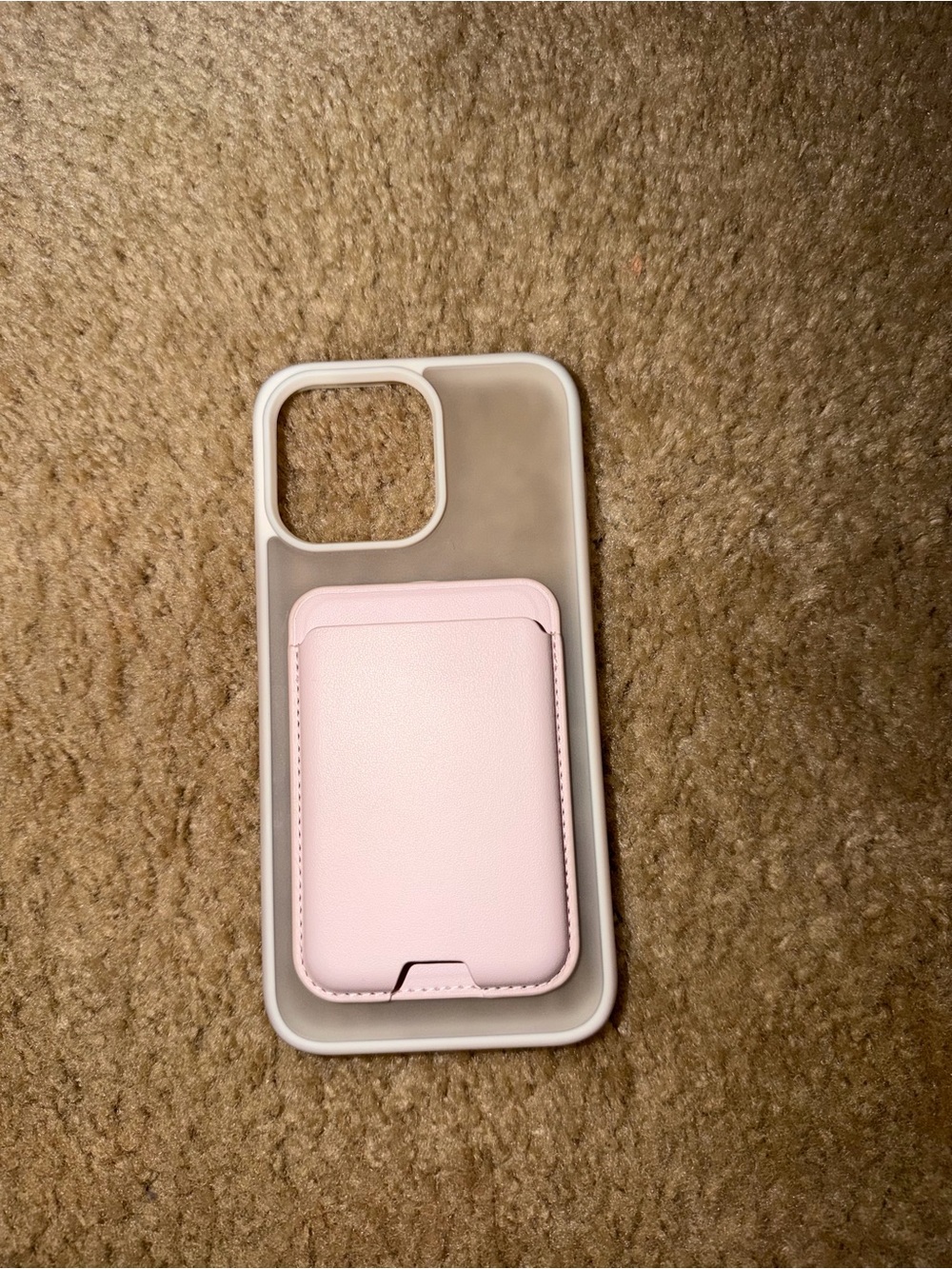 15 pro max, MagSafe compatible, with Pink Card Wallet added on